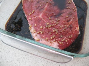 Marinating Steak Teriyaki